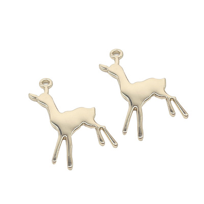 箱包五金乐动网站-乐动（中国）
吊牌配件 女包乐动网站-乐动（中国）
吊牌 浅金色光面鹿吊饰厂家定制