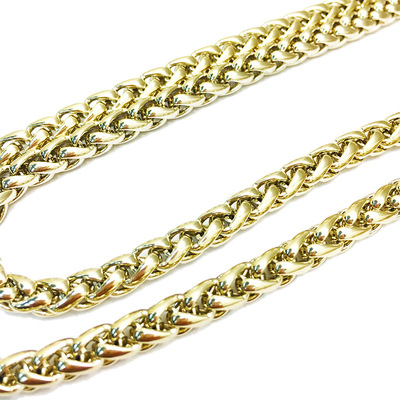 灯笼链包包乐动网站-乐动（中国）
箱包五金配件浅金色BSK链金属孖圆链包包配件直供