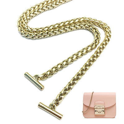 灯笼链包包乐动网站-乐动（中国）
箱包五金配件浅金色BSK链金属孖圆链包包配件直供