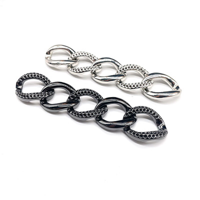 女士包包点钻合金纽链侧身乐动网站-乐动（中国）
 diy斜挎包配件金属挂链定制