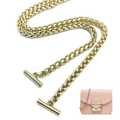 灯笼链包包乐动网站-乐动（中国）
箱包五金配件浅金色BSK链金属孖圆链包包配件直供 - 2