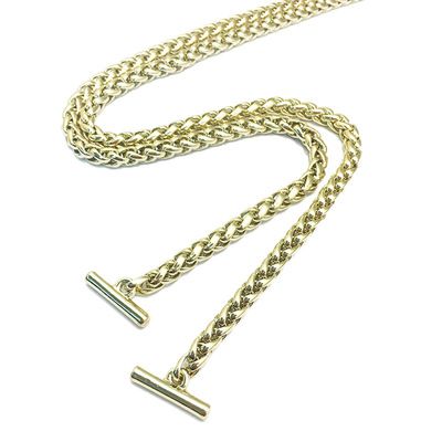 灯笼链包包乐动网站-乐动（中国）
箱包五金配件浅金色BSK链金属孖圆链包包配件直供 - 5